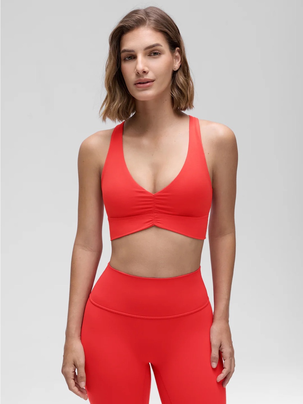 Butterluxe V Neck Ruched Longline Bras